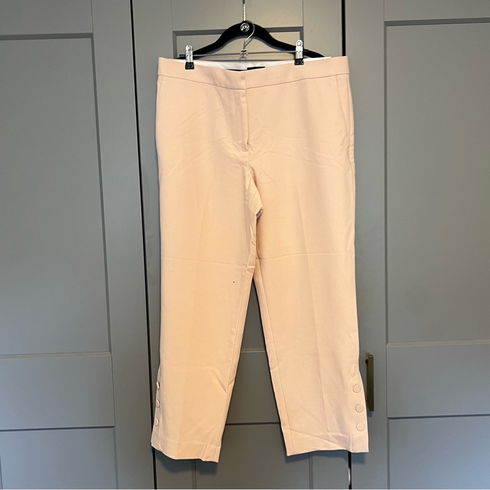Nwt Ann Taylor pale pink ankle curvy pant size 14